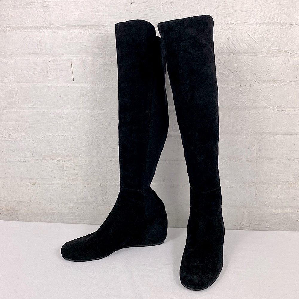 Stuart Weitzman Mainline Stretch Suede Boots